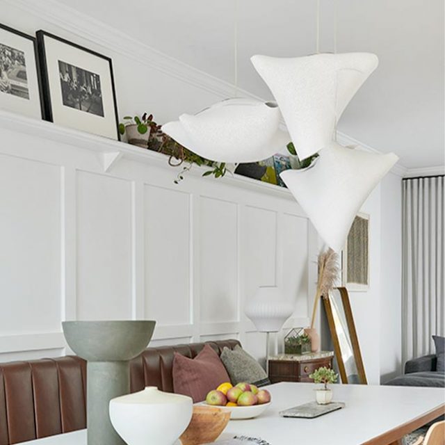 Ballet pendant composition for a private residence in Canada switched off