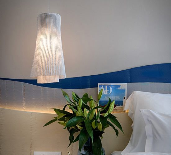 Tempo andante organic pendant lamp designed by arturo alvarez. Lighting project Tui Blue Jadran Hotel, Croatia